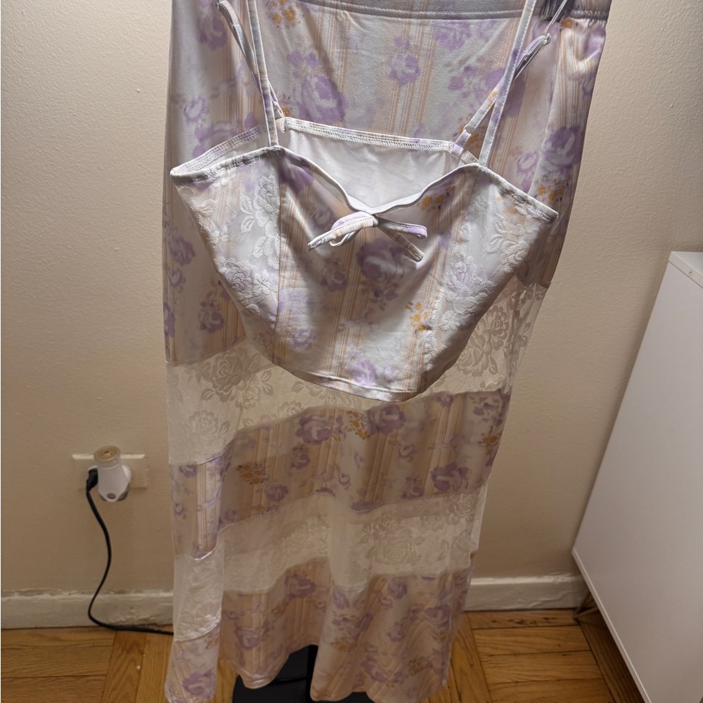 Floral Lace Slip Dress